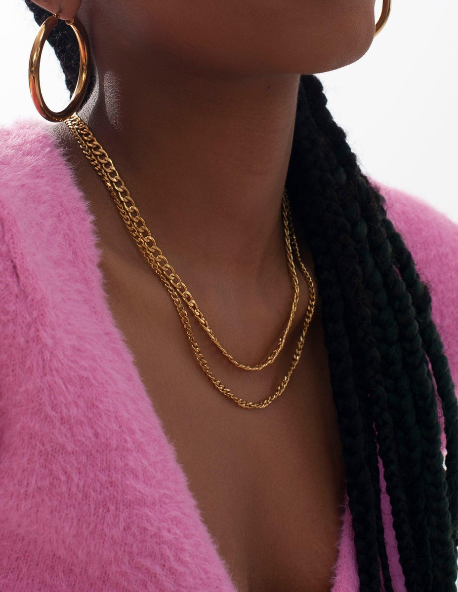 Thin Cuban Link Necklace – Livin Lavish Jewelry